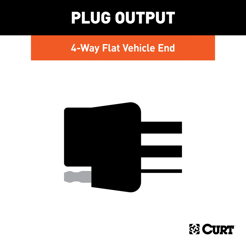 CURT | Custom Wiring, 4-Flat - Mazda / Toyota 2003-2019