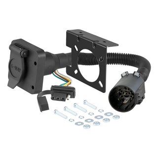 CURT | Dual-Output 6 & 4-Way Connector (Plugs into USCAR) - Audi / Buick / Cadillac / Chevrolet 2000-2023