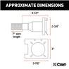CURT | Dual-Output 6 & 4-Way Connector (Plugs into USCAR) - Audi / Buick / Cadillac / Chevrolet 2000-2023