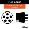 CURT | Dual-Output 6 & 4-Way Connector (Plugs into USCAR) - Audi / Buick / Cadillac / Chevrolet 2000-2023