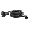 CURT | 10' Custom Wiring Extension Harness (Adds 7-Way RV Blade to Truck Bed) - Chevrolet / Dodge / Ford / GMC 2000-2023