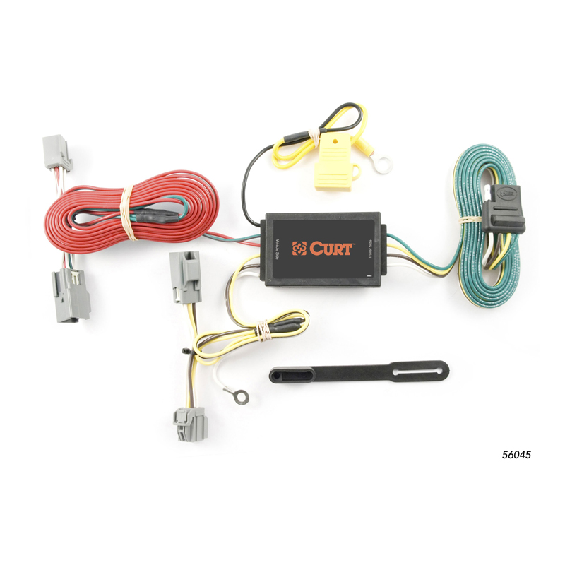 CURT | Custom Wiring Harness, 4-Way Flat Output - XC90 2005-2014