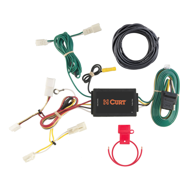 CURT | Custom Wiring Harness, 4-Way Flat Output - Sienna / SE 2.7L / 3.5L 2011-2020