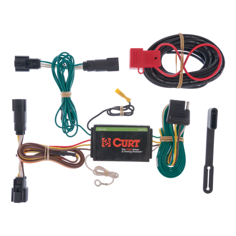 CURT | Custom Wiring Harness, 4-Way Flat Output - Edge 2.0T / 3.5L / 3.7L 2011-2014