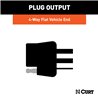 CURT | Custom Wiring Harness, 4-Way Flat Output - RAV4 2.4L / 2.5L / 3.5L 2006-2012
