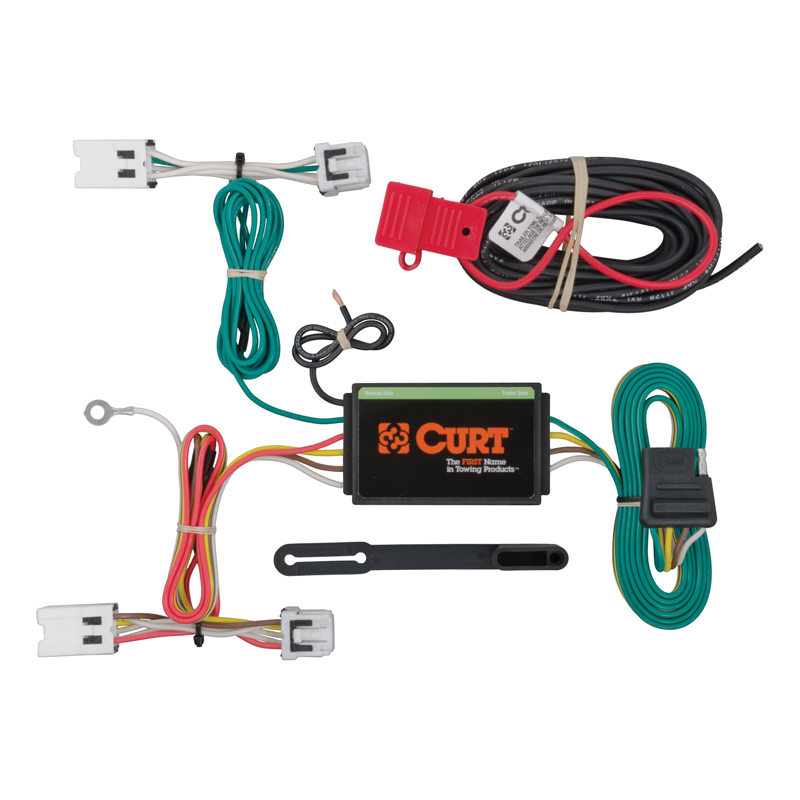 CURT | Custom Wiring Harness, 4-Way Flat Output - Sentra 1.6T / 1.8L / 2.0L 2013-2022