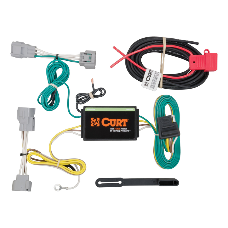 CURT | Custom Wiring Harness, 4-Way Flat Output - Cherokee 2.4L / 3.2L 2014-2018