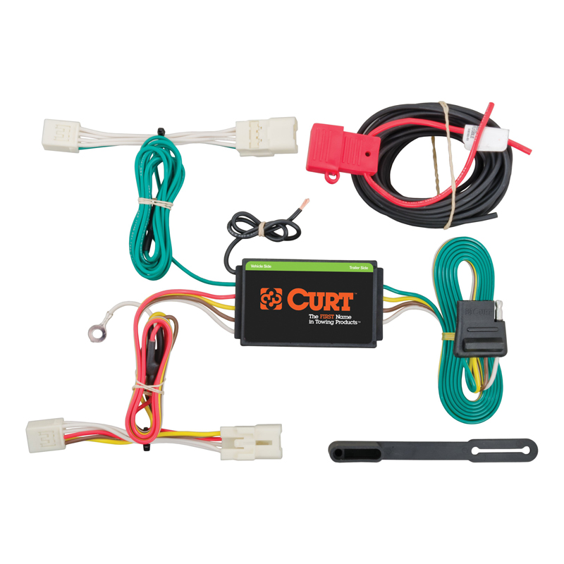 CURT | Custom Wiring Harness, 4-Way Flat Output - Elantra / Elantra GT / Ioniq 2014-2021