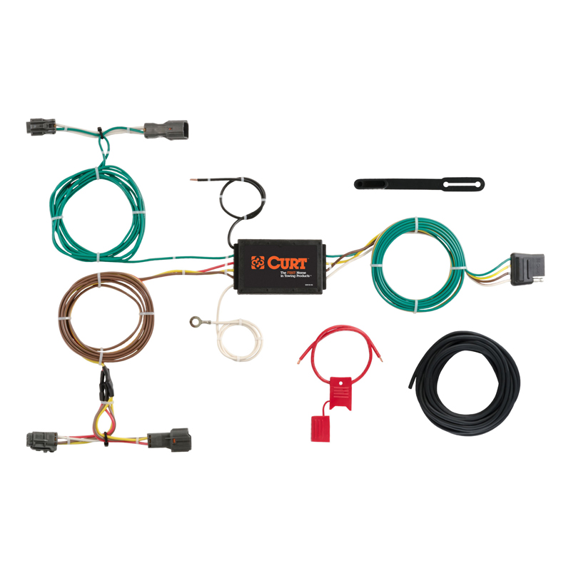 CURT | Custom Wiring Harness, 4-Way Flat Output - Sorento EX / Limited 2.0T 2016-2018
