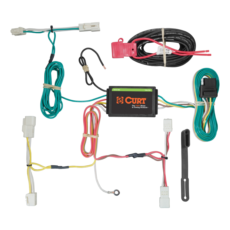 CURT | Custom Wiring Harness, 4-Way Flat Output - Sienna 3.5L 2015-2020
