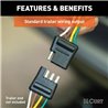 CURT | Custom Wiring Harness, 4-Way Flat Output - S90 / XC90 2.0T 2016-2022