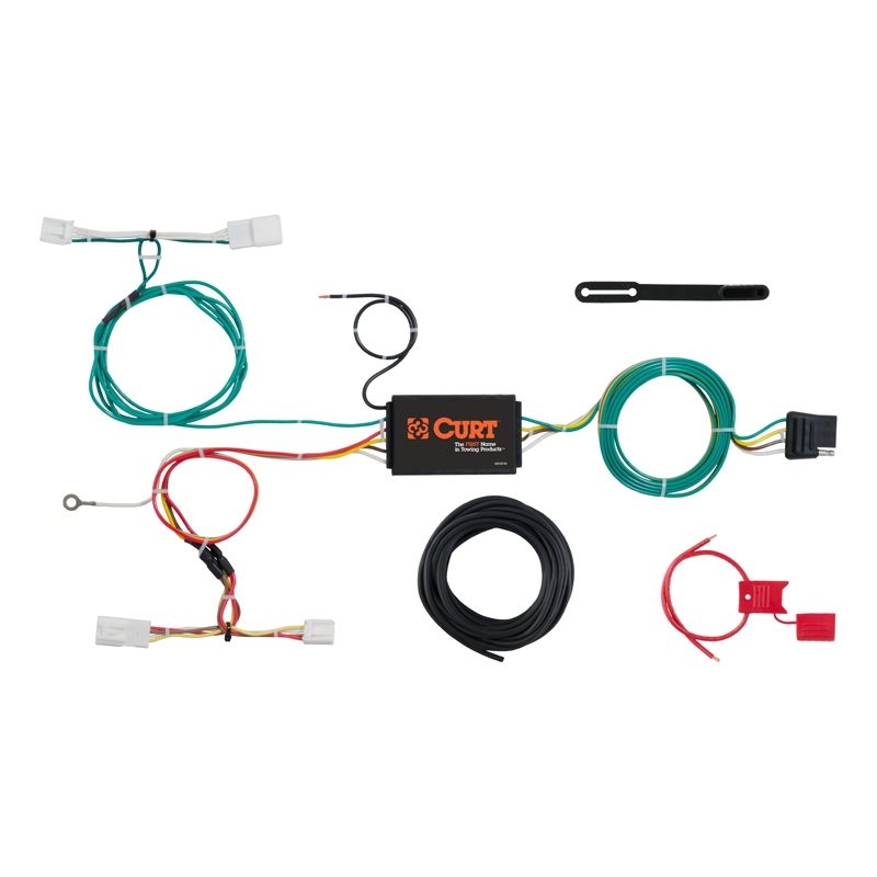 CURT | Custom Wiring Harness, 4-Way Flat Output - iM / Corolla / Corolla iM 1.8L / 2.0L 2016-2022