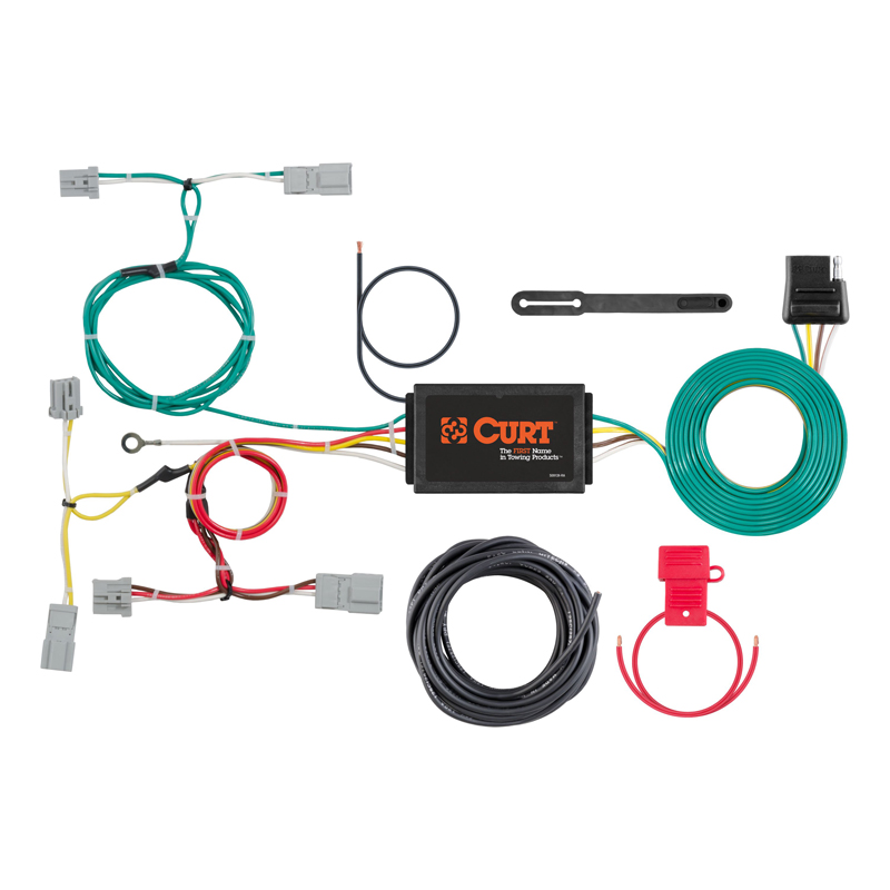 CURT | Custom Wiring Harness, 4-Way Flat Output - CX-5 2.0L / 2.5L 2016