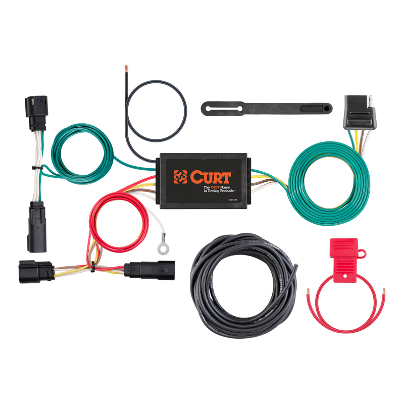CURT | Custom Wiring Harness, 4-Way Flat Output - Escape 1.5T / 2.0T / 2.5L 2017-2018