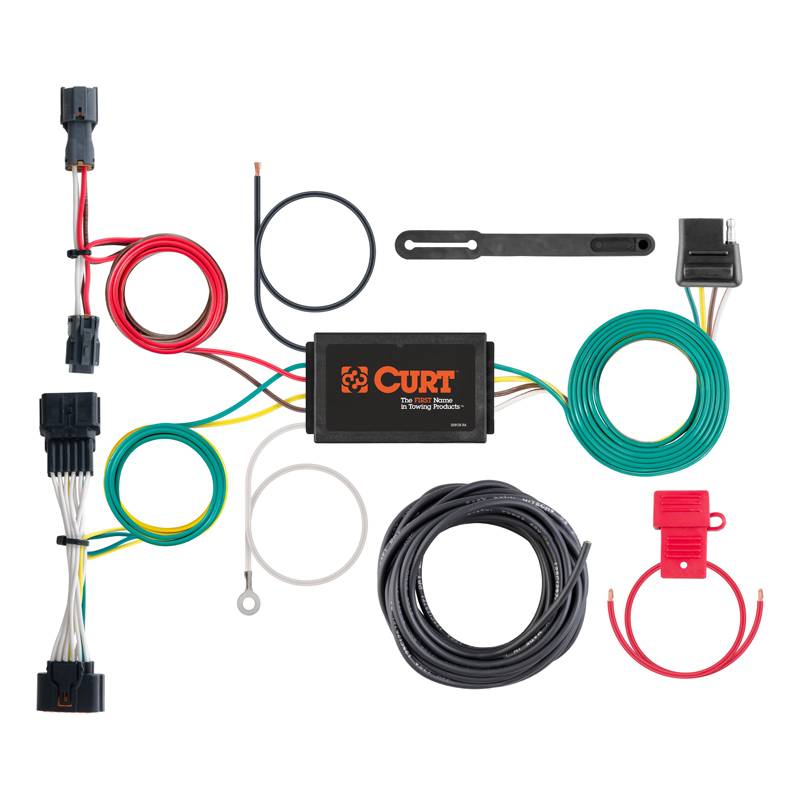 CURT | Custom Wiring Harness, 4-Way Flat Output - Sportage 2.0L / 2.4L 2017-2022