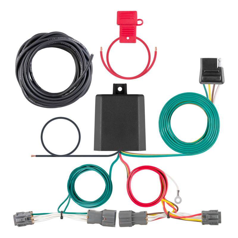 CURT | Custom Wiring Harness, 4-Way Flat Output - Tucson 1.6T / 2.0L / 2.4L 2010-2018