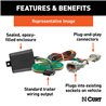 CURT | Custom Wiring Harness, 4-Way Flat Output - Avalon / RAV4 2.5L / 3.5L 2013-2018