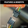 CURT | Custom Wiring Harness, 4-Way Flat Output - Avalon / RAV4 2.5L / 3.5L 2013-2018