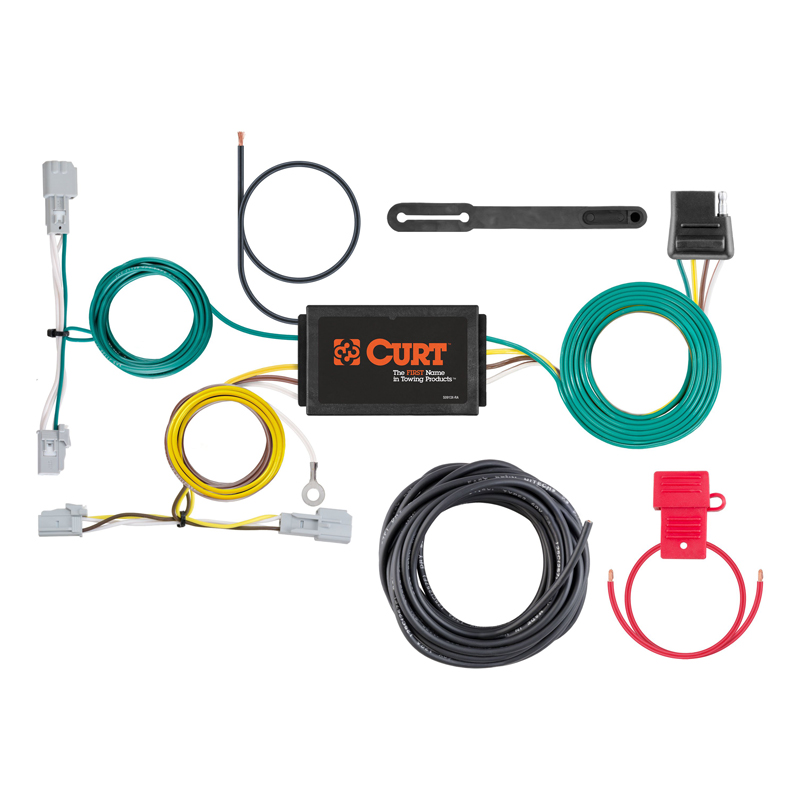 CURT | Custom Wiring Harness, 4-Way Flat Output - Malibu 2016-2022