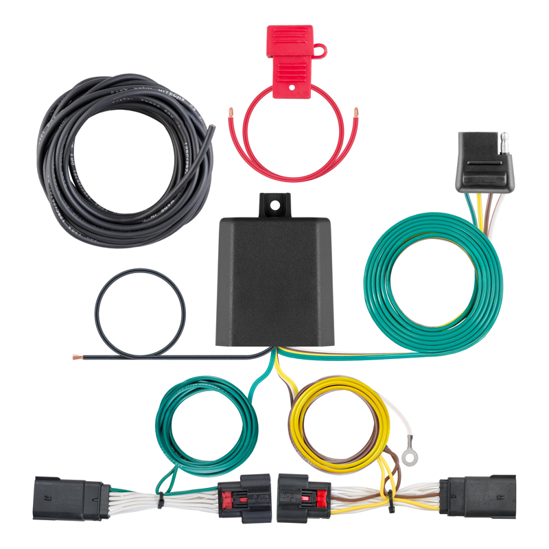 CURT | Custom Wiring Harness, 4-Way Flat Output - Gladiator / Wrangler (JL) Unlimited 2018-2023