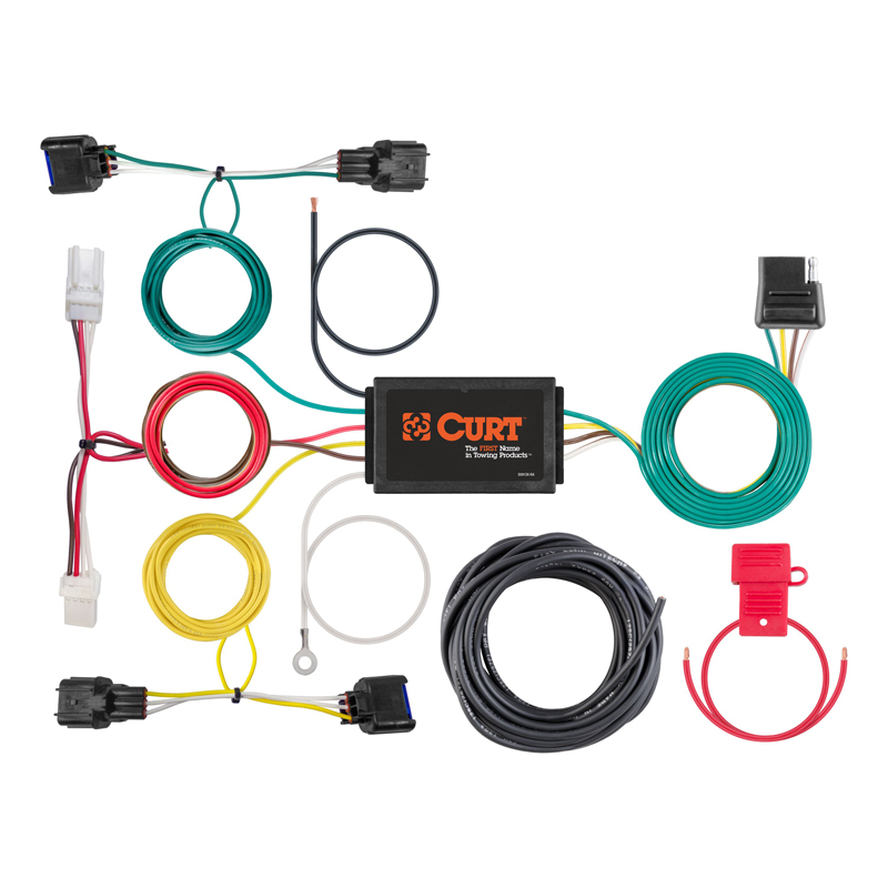 CURT | Custom Wiring Harness, 4-Way Flat Output - Kona 1.6T / 2.0L 2018-2022
