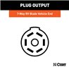 CURT | Custom Wiring Harness, 7-Way RV Blade Output - Ranger 2019-2022