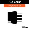 CURT | Replacement OE 5-Way Flat Socket (Plugs into USCAR) - Audi / Buick / Cadillac / Chevrolet 2000-2023