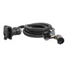 CURT | 7' Custom Wiring Extension Harness (Adds 7-Way RV Blade to Truck Bed, Packaged) - F-150 / F-250 / F-350 2015-2023