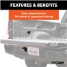 CURT | 7' Custom Wiring Extension Harness (Adds 7-Way RV Blade to Truck Bed, Packaged) - F-150 / F-250 / F-350 2015-2023