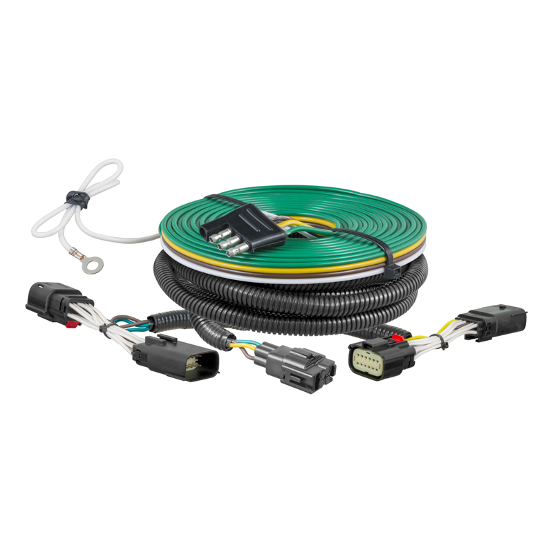 CURT | Custom Towed-Vehicle RV Wiring Harness - Gladiator / Wrangler (JL) Unlimited 2018-2023