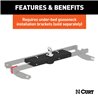 CURT | Double Lock Gooseneck Hitch, 2-5/16" Ball, 30K (Brackets Required) - Chevrolet / Dodge / Ford / GMC 2000-2022