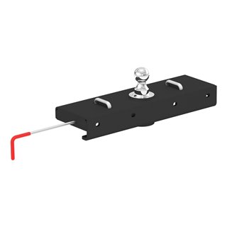 CURT | Double Lock EZr Gooseneck Hitch, 2-5/16" Ball, 30K (Brackets Required) - Silverado / Sierra 2500 HD / 3500 HD 6.0L / 6.6L