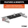 CURT | Double Lock EZr Gooseneck Hitch, 2-5/16" Ball, 30K (Brackets Required) - Silverado / Sierra 2500 HD / 3500 HD 6.0L / 6.6L
