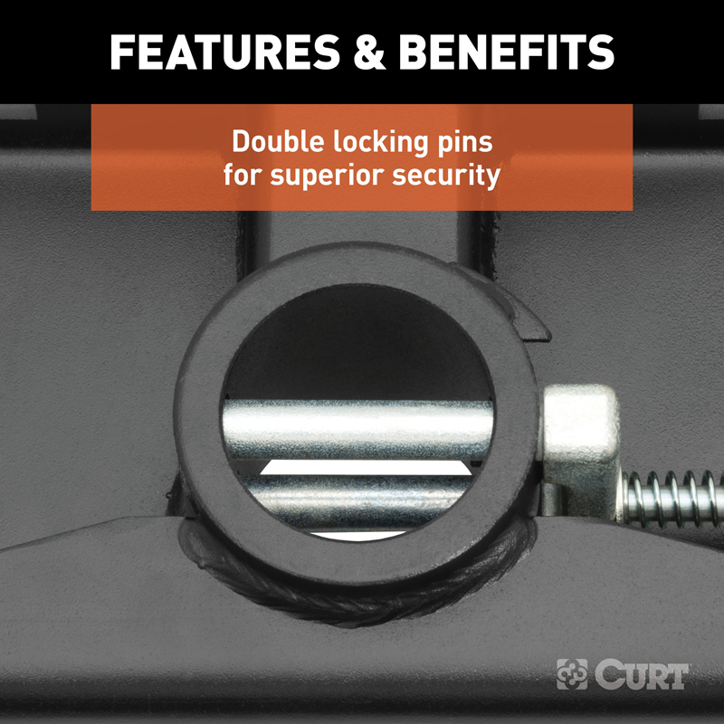 CURT | Double Lock EZr Gooseneck Hitch, 2-5/16" Ball, 30K (Brackets Required)