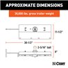 CURT | Double Lock Gooseneck Hitch, 2-5/16" Ball, 30K (Brackets Required) - Titan 5.6L 2004-2019