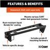 CURT | Double Lock EZr Gooseneck Install Brackets - Silverado / Sierra 2500 HD / 3500 HD 6.6L 2020-2023