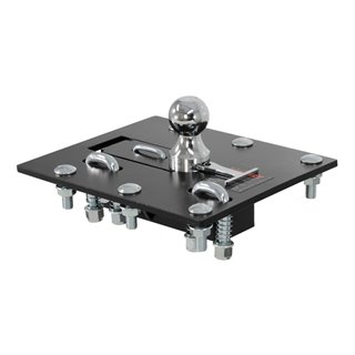 CURT | Over-Bed Folding Ball Gooseneck Hitch - Chevrolet / Dodge / Ford 2000-2019
