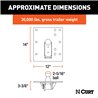 CURT | Over-Bed Folding Ball Gooseneck Hitch - Chevrolet / Dodge / Ford 2000-2019