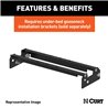 CURT | Over-Bed Folding Ball Gooseneck Hitch - Chevrolet / Dodge / Ford 2000-2019