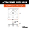 CURT | Over-Bed Fixed Ball Gooseneck Hitch - Chevrolet / Dodge / Ford 2000-2019
