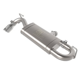 aFe Power | Vulcan Series 2-1/2 IN 304 Stainless Steel Axle-Back Exhaust System Polished - Bronco Sport 1.5T / 2.0T 2021-2023