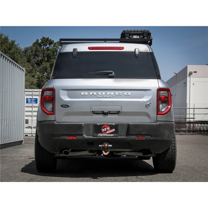 aFe Power | Vulcan Series 2-1/2 IN 304 Stainless Steel Axle-Back Exhaust System Polished - Bronco Sport 1.5T / 2.0T 2021-2023
