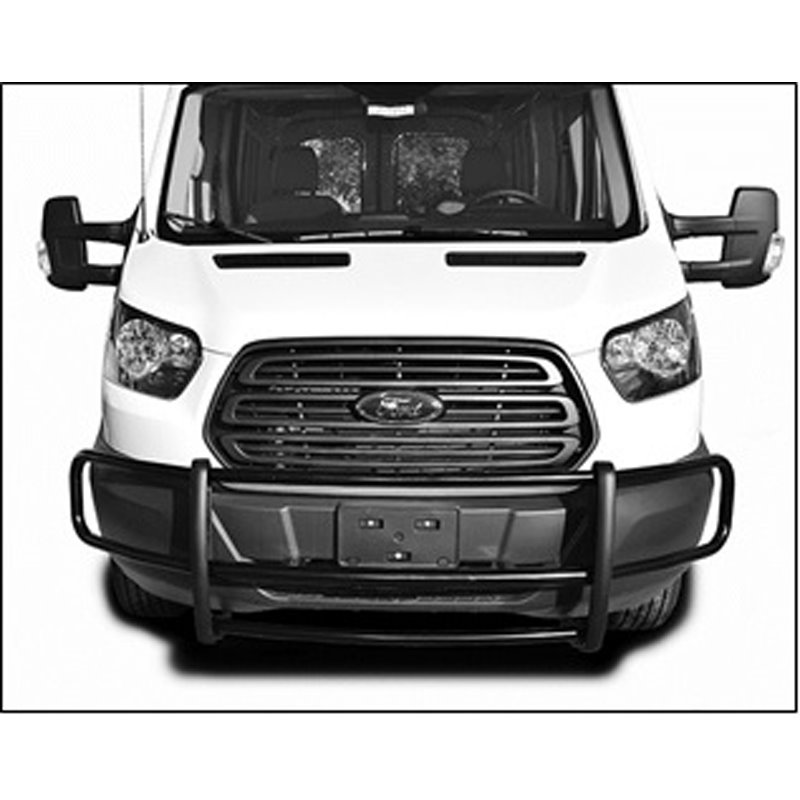 TrailFX | Black W/Brush Gard W/O Skid & Step Plat - Transit-150 / Transit-250 / Transit-350 / Transit-350 HD 2015-2024