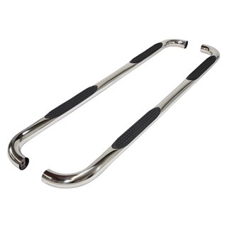 TrailFX | W/Step Pads 3" Bent 90 Degree Pol SS W/O - Ram 1500 2019-2023