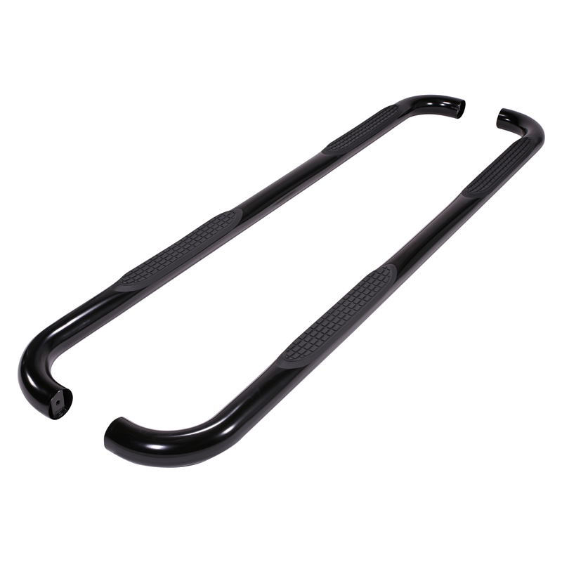 TrailFX | W/Step Pads 3" Bent Powder Coated Black - Chevrolet / GMC 2019-2024