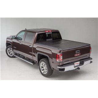 TrailFX | Hard Tri Fold Low Profile Black Plastic - Silverado / Sierra 2500 HD / 3500 HD 6.6L 2020-2024