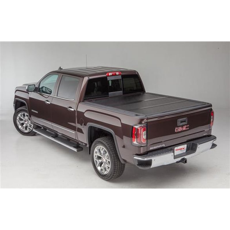 TrailFX | Hard Tri Fold Low Profile Black Plastic - Silverado / Sierra 2500 HD / 3500 HD 6.6L 2020-2024