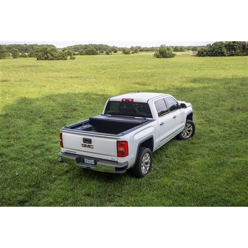 TrailFX | Hard Tri Fold Low Profile Black Plastic - Silverado / Sierra 2500 HD / 3500 HD 6.6L 2020-2024
