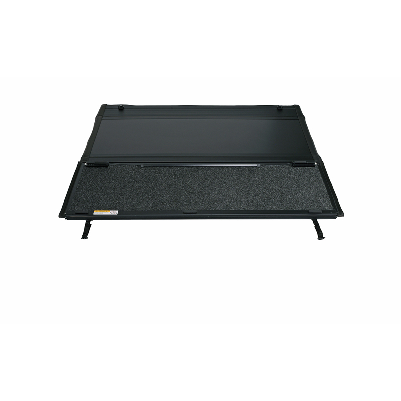 TrailFX | Hard Tri Fold Black Alum Carpeted Panels - Silverado / Sierra 1500 / Limited 2019-2024