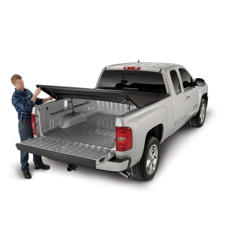 TrailFX | Soft Tri-Fold Black Vinyl Alum Rails - Ram 1500 / Classic / 2500 / 3500 2009-2023